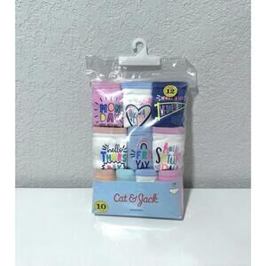 Cat & Jack - Hipsters Girls Panties Size 12 - 10 pack